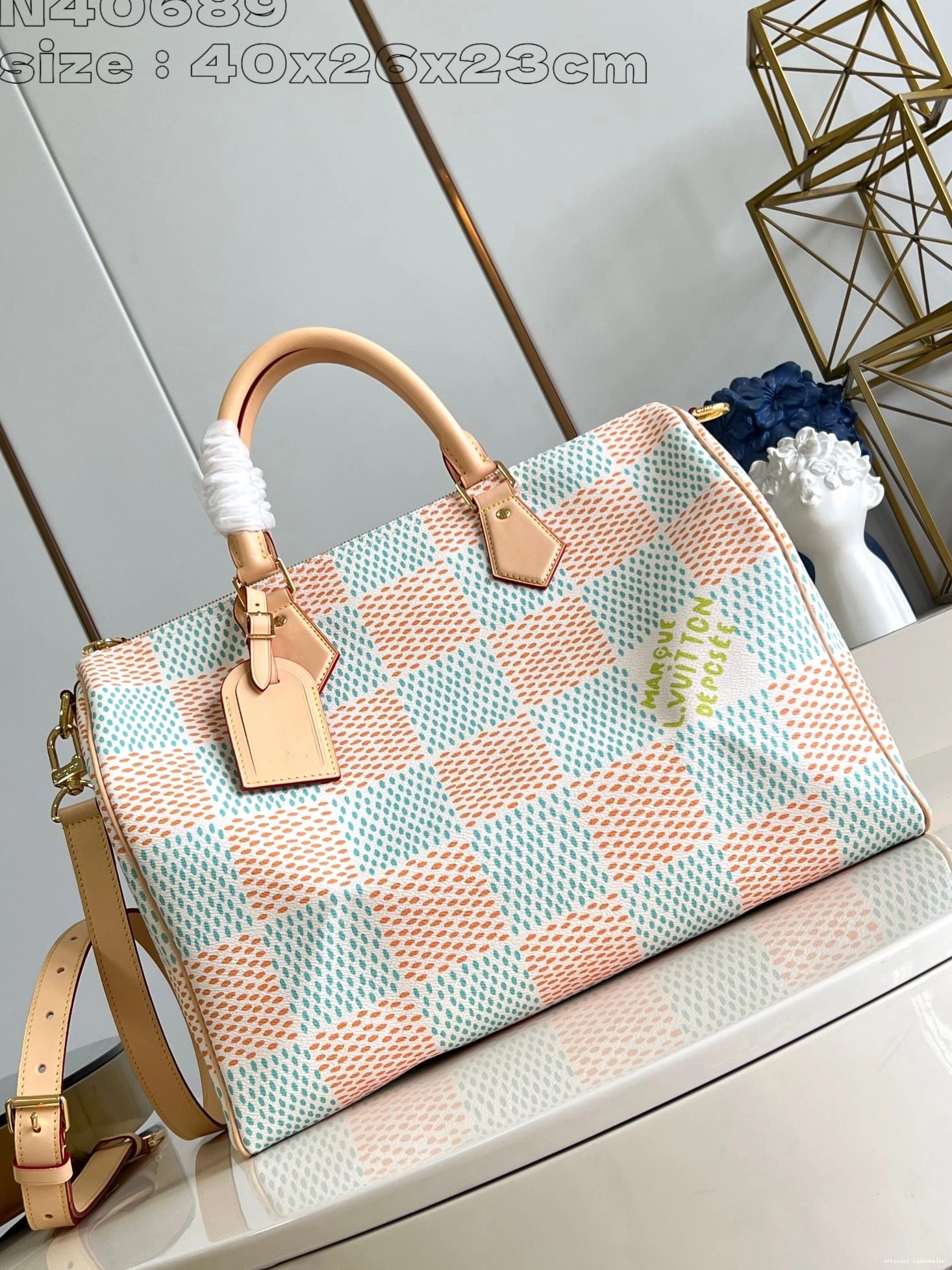 Official oldcobbler 40 Louis SPEEDY Vuitton 0811